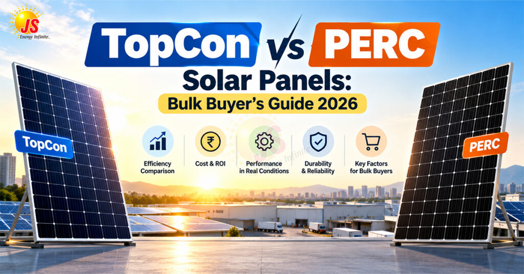 TopCon vs PERC Solar Panels Bulk Buyer’s Guide 2026